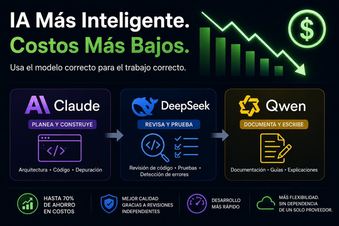 Deja de pagar precios premium: cómo reducir los costos de programación con IA usando Claude, Qwen y DeepSeek
