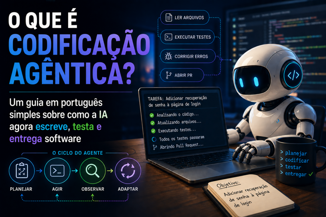 Programação Agêntica. Entenda Como a IA Escreve, Testa, Depura e Entrega Software